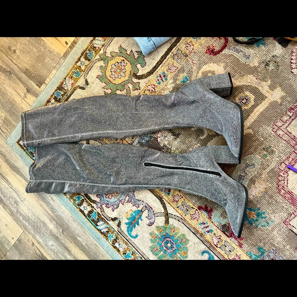 Knee High Pointed Toe Boots